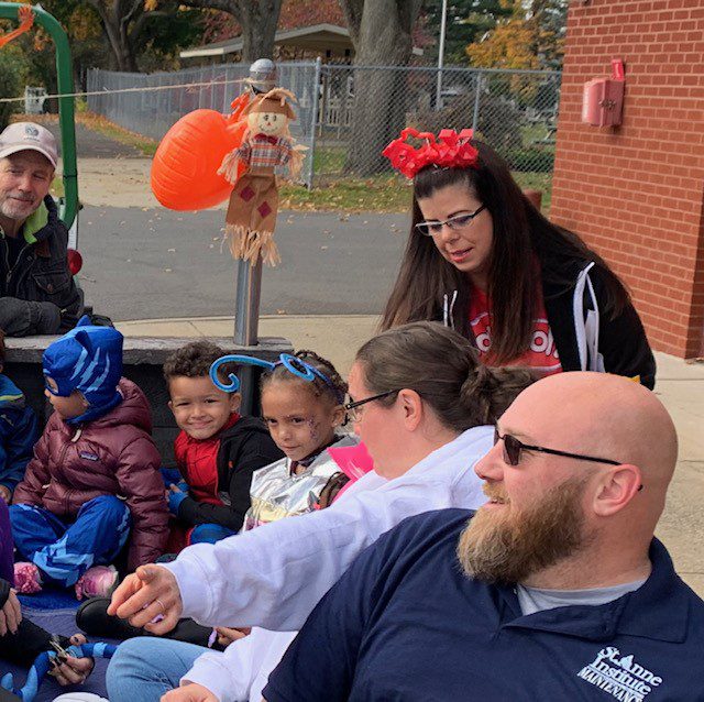 Kids with four adults