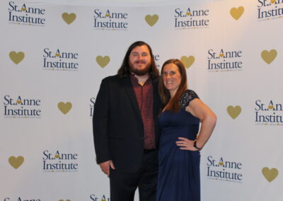 A man and a woman posing for a photo.