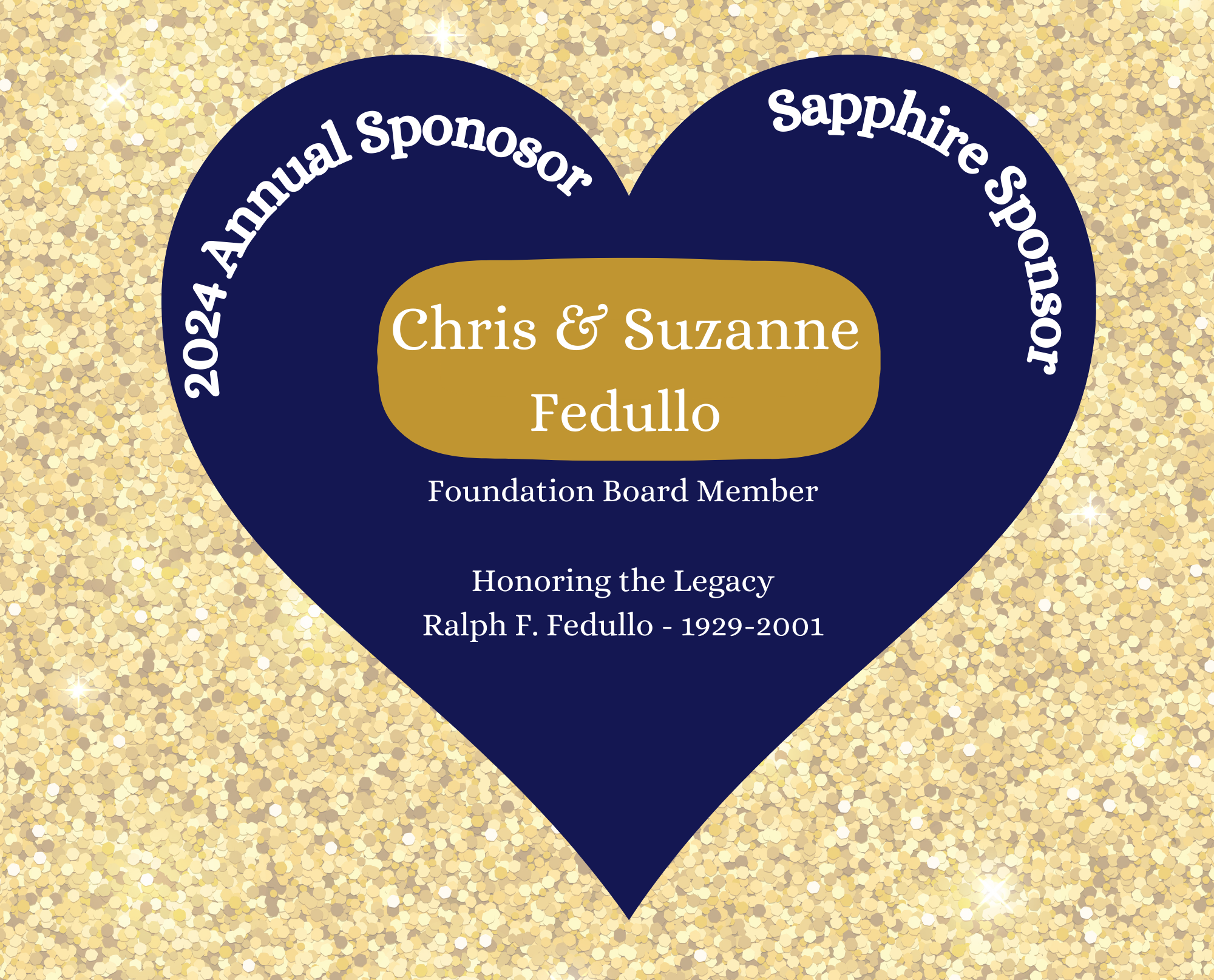 Chris & Suzanne Fedullo, Sapphire Sponsor 2024